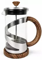 Virdulys Stiklinis arbatinukas su nerūdijančio plieno nuspaudžiamu sieteliu 600ml