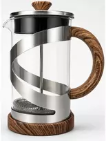 Virdulys Stiklinis arbatinukas su nerūdijančio plieno nuspaudžiamu sieteliu 800ml