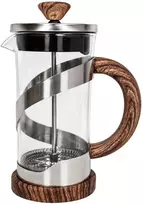 Virdulys Stiklinis arbatinukas su nerūdijančio plieno nuspaudžiamu sieteliu 350ml