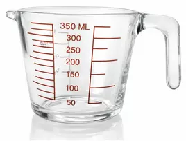 Stiklinis matavimo indelis 1vnt 350 ml