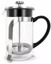 Virdulys Stiklinis arbatinukas su nerūdijančio plieno nuspaudžiamu sieteliu 800ml