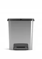 KETER ŠIUKŠLIADĖŽĖ COMPATTA STYLE STEEL 25L SIDABRINĖ