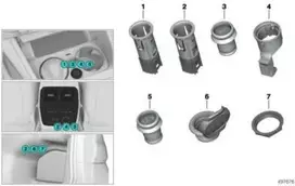 BMW 12V Lango Suteikimo Ringas 61349438260 Originalus