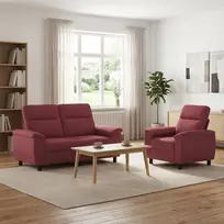 Sofa Sofos komplektas 2 vnt. Vyno raudona Audinys