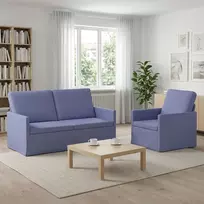 Sofa Sofos komplektas 2 vnt. Džinsinės mėlynos Audinys