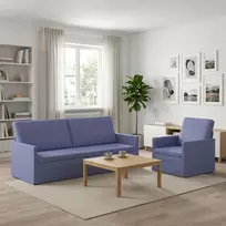 Sofa Sofos komplektas 2 vnt. Džinsinės mėlynos Audinys