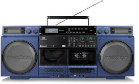 Grotuvas Medion LIFE® P66538 Retro-Boombox mėlyna (50078738)
