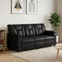 Sofa Juoda 191 x 85 x 93 cm Dirbtinė oda