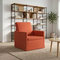 Sofa Krėslas Raudona oranžinė 70 x 81 x 82 cm Kordūrinis audinys