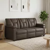 Sofa Pilka 191 x 85 x 93 cm Dirbtinė oda