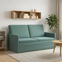 Dviejų vietų sofa Jūrinė žalia 150 x 81 x 82 cm Aksomas