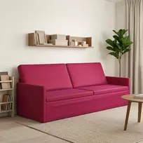 3 vietų sofa Vyno raudona 220 x 81 x 82 cm Aksomas