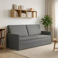3 vietų sofa Tamsiai pilka 190 x 81 x 82 cm Audinys