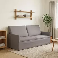3 vietų sofa Taupe 190 x 81 x 82 cm Audinys
