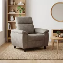 Sofa Šviesiai pilka 95 x 90 x 95 cm Dirbtinė suedė oda
