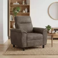 Sofa Tamsiai pilka 95 x 90 x 95 cm Dirbtinė suedė oda