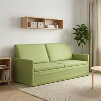 3 vietų sofa Šviesiai žalia 190 x 81 x 82 cm Aksomas