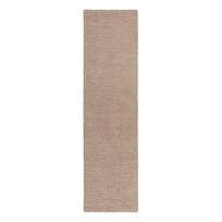 Rankų darbo smėlio spalvos iš vilnos kilimas 80x230 cm Harris Boucle – Flair Rugs