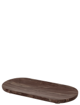 Au Maison - Cutting Board Oval, Marble, Dark Brown, 30X15 Cm - Pjaustymo lenta - Ruda