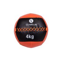 Svorinis kamuolys SVELTUS Wall Ball 4kg D35cm Orange/Black mėtymui