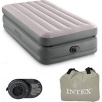 Pripučiamas viengulis čiužinys 191x99x51 cm su įmontuota elektrine pompa INTEX 64162