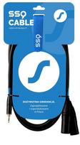 SSQ MIXLR1 SS-1816 Kabelis Jack Stereo 3,5 mm - 2x XLR 1 m Juoda