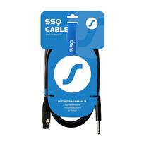 SSQ XLRJS5 - XLR female - Jack stereo 6,3 mm kabelis, 5 m