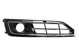 Buferio grotelės Priekis Kairė (su chromuota juosta; su radaro tvirtinimu, plastikas, chromas/juoda) Tinka: AUDI A8 D4 09.13-11.17
