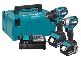 Akumuliatorinių įrankių rinkinys Makita DLX2577TJ; 18 V; 2x5,0 Ah akum.