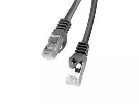 Lanberg PCF6-10CC-0500-BK tinklo kabelis Juoda 5 m Cat6 F/UTP (FTP)