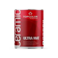Vandeniniai vidaus dažai TOPCOLOR Ceramic Ultra Mat, 0,9 L, A bazė, matiniai, luboms