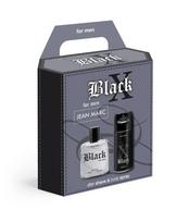 JEAN MARC X Black Men's dovanų rinkinys - dezodorantas 150 ml + aftershave 100 ml