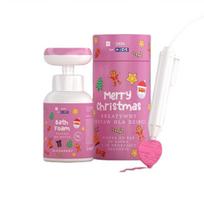 Vaikiškas kūrybinis rinkinys HiSkin Kids Merry Christmas: rankų plovimo putos, 300 ml + 3D rašiklis, 1 vnt.