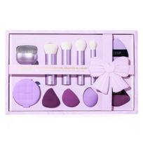 Makiažo šepetėlių ir aksesuarų rinkinys Jessup Luxury Purple Face Architect Collection T885, 11 vnt.