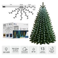 LED girlianda su žiedu, 16 × 2,2 m, 352 LED, šaltai balta