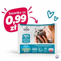 FRENDI Menkė ir upėtakis padaže box – šlapias pašaras katei – 4x100g