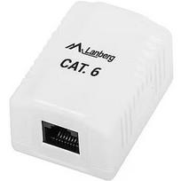 Lanberg UTP Data Box 1-port RJ45 unshielded cat. 6 OU6-0001-W