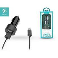 Devia Smart Series Premium Car charger 2 x USB 2.4A + Micro USB Cable 1m Black С1204BK