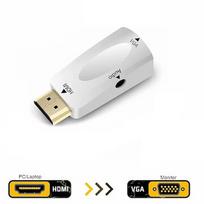 RoGer HDMI to VGA (+Audio) Converter white RO-HDMI2VGA-WH