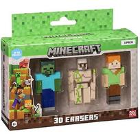 P.m.i. Kids World MINECRAFT 3D ERASERS - 3 PACK VER.C MC4021C
