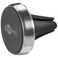 Goobay 38685 Magnetic mount Metal Slim Design for smartphones (35mm), black-silver 38685