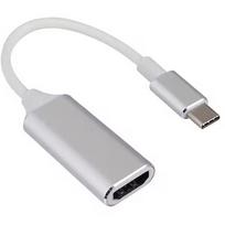RoGer Multimedia Adapter Type-C to HDMI (4K @ 30Hz, 1080P @ 60Hz) Silver RO-TYPEC-HDMI
