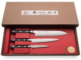 Satake Cutlery Mfg Japoniškų Damasko plieno peilių rinkinys Satake 3vnt