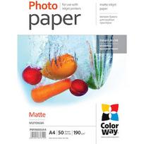 ColorWay Matte Photo Paper, 50 sheets, A4, 190 g/m² PM190050A4