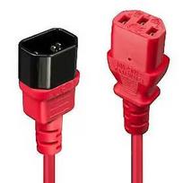Lindy CABLE POWER IEC EXTENSION 2M/RED 30478