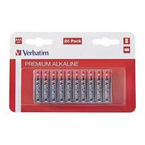 Verbatim Baterijas Verbatim AAA Premium Alkaline 20-Pack 1.5V 49876V