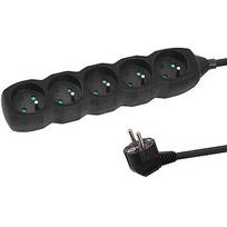 Esperanza ELK208K Power strip 5GN/3M Black ELK208K