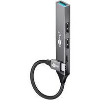 Goobay Slim 4-Port USB Hub, USB-C to USB-C/USB-A, 5Gbit/s | 74459