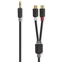 Nedis Adapteris Nedis 3.5mm M - 2x RCA F 0.2m CABW22250AT02