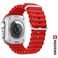 Swissten Silicone Band, 42/44/45/49mm, Red - for Apple Watch 1/2/3/4/5/6/7/8/SE/SE2022 46000402